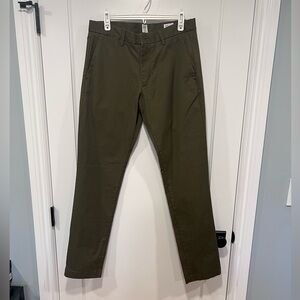 Men's GAP Slim Fit Olive Green Pants 31/32 NWOT